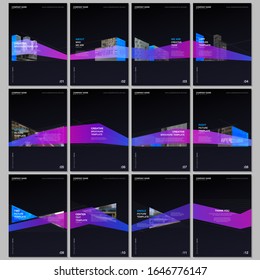 Creative brochure templates with architecture design. Abstract modern architectural background. Covers design templates for flyer, leaflet, brochure, report, presentation, advertising, magazine.