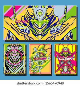 Creative brochure templates with colorful elements. Covers design templates for flyer, leaflet, brochure, report, presentation, advertising, magazine.