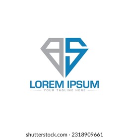 Creative BS letter logo design