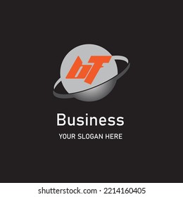 Creative BT Logo Design Vector