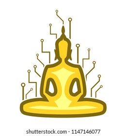 creative buddha symbol