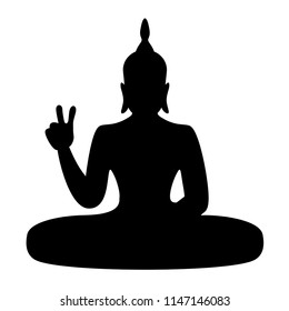 creative buddha symbol