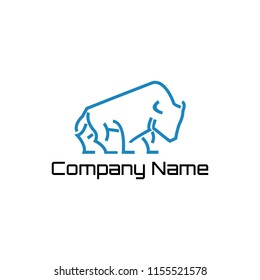creative buffalo design logo