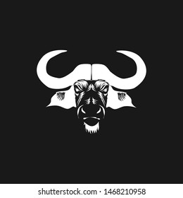 creative Buffalo head design logo ideas become a brand symbol for your business, the concept of buffalo icons.
