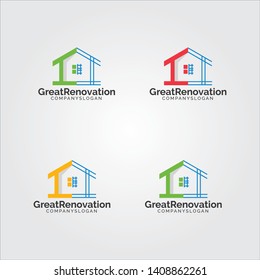 Creative Building Concept Logo Design Template.