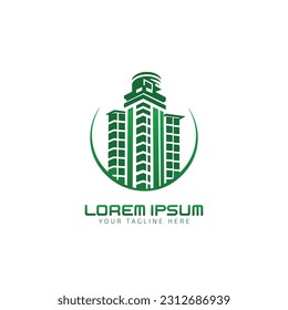 Creative Building Concept Logo Design Template