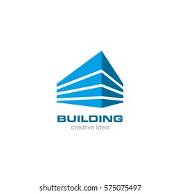 Creative Building Concept Logo Design Template