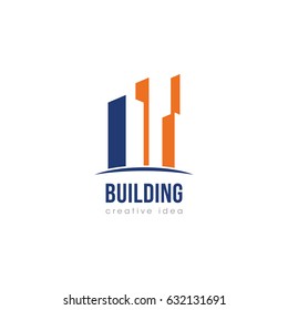 Creative Building Concept Logo Design Template