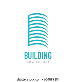 Creative Building Concept Logo Design Template