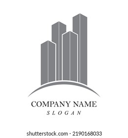 Creative building construction logo design
