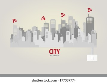 Creative building design template, for your company, vector illustration