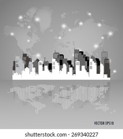 Creative building design template, for your company, vector illustration