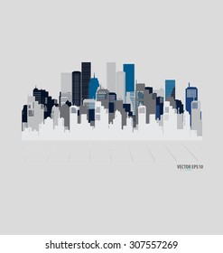 Creative building design template, for your company, vector illustration