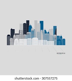 Creative building design template, for your company, vector illustration