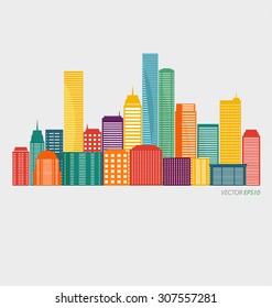 Creative building design template, for your company, vector illustration
