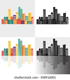 Creative building design template, for your company, vector illustration