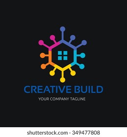 Creative Building, Home and property idea logo template