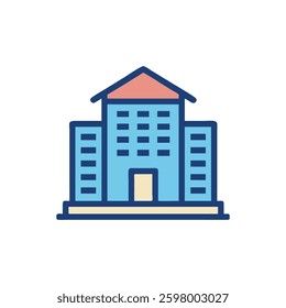 A creative building icon designed for architects and construction professionals.