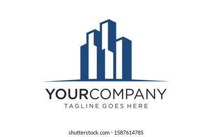 Creative building logo design concept