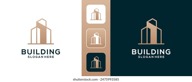 Creative building logo design inspiration