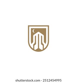 Design des Creative Building-Logos. Minimalist Building Logo Design Vektor Icon für Business mit kreativer Idee