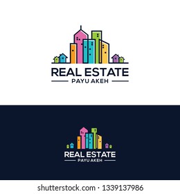 creative building real estate logo