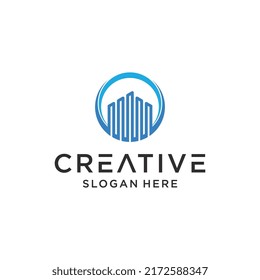 creative building vector illustration isolated background
