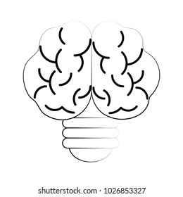creative bulb brain idea
