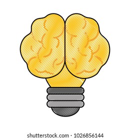 creative bulb brain idea