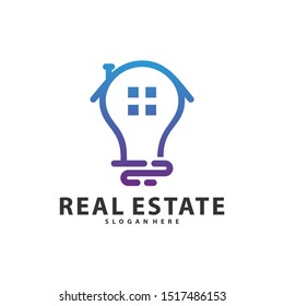 Creative Bulb City Logo Symbol Template Design Vector, Emblem, Design Concept, Creative Symbol, Icon