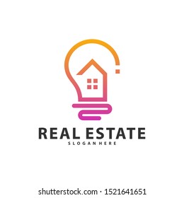 Creative Bulb City Logo Symbol Template Design Vector, Emblem, Design Concept, Creative Symbol, Icon