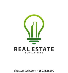 Creative Bulb City Logo Symbol Template Design Vector, Emblem, Design Concept, Creative Symbol, Icon