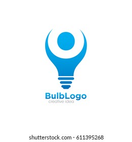 Creative Bulb Concept Logo Design Template