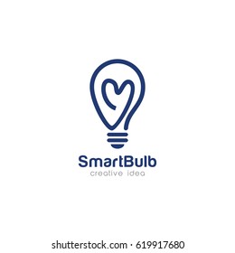 Creative Bulb Concept Logo Design Template