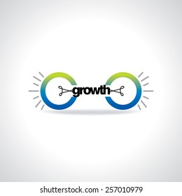 creative bulb connecting growth idea concept