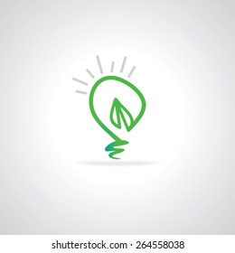 creative bulb green idea concept 