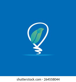 creative bulb green idea concept 