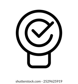 Creative Bulb Icon Vector Symbol Design Illustration