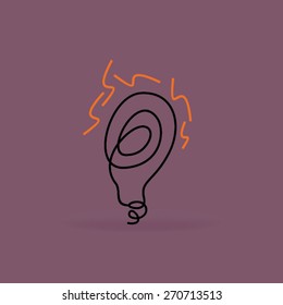 creative bulb idea concept vector illustration