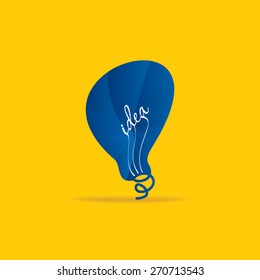 creative bulb idea concept vector illustration