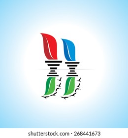 creative bulb idea vector illustration