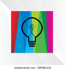 creative bulb idea vector illustration 