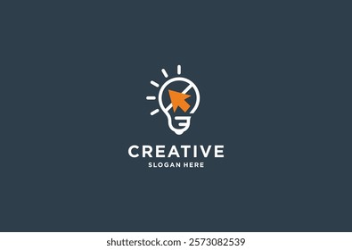 creative bulb logo design premium vector