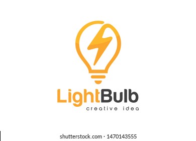 Creative Bulb Logo Design Template Stock Vector (Royalty Free ...