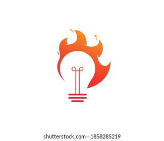 Creative bulb logo design vector eps