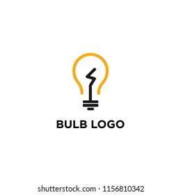 creative bulb logo, smart, idea logo vector