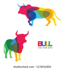 Creative Bull Animal Design, Vector eps 10