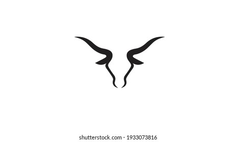 Creative Bull Head Logo Design Vector