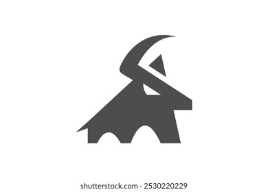 Criativo touro ícone logotipo vetor design
