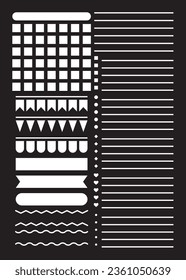 Creative Bullet Journal Stencil. Stencil design for planners
